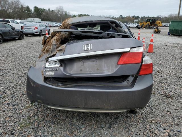 1HGCR2F35FA220416 - 2015 HONDA ACCORD LX GRAY photo 6