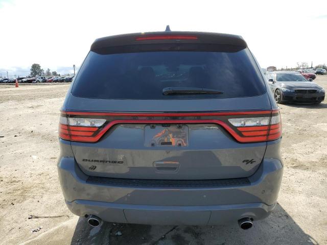 1C4SDJCT1NC207530 - 2022 DODGE DURANGO R/T GRAY photo 6