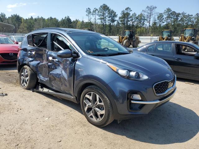 KNDPNCAC9M7854993 - 2021 KIA SPORTAGE EX BLUE photo 4