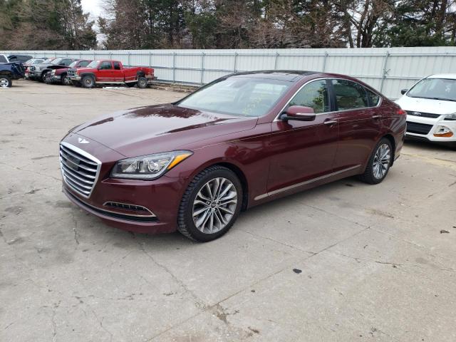 KMHGN4JE4FU090882 - 2015 HYUNDAI GENESIS 3.8L BURGUNDY photo 1