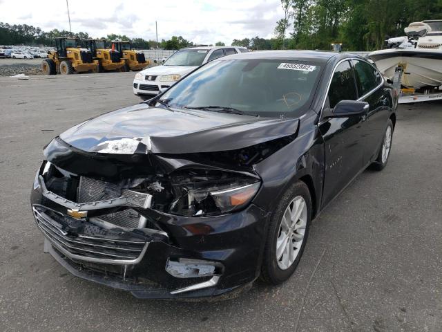 1G1ZD5ST1JF223896 - 2018 CHEVROLET MALIBU LT BLACK photo 2