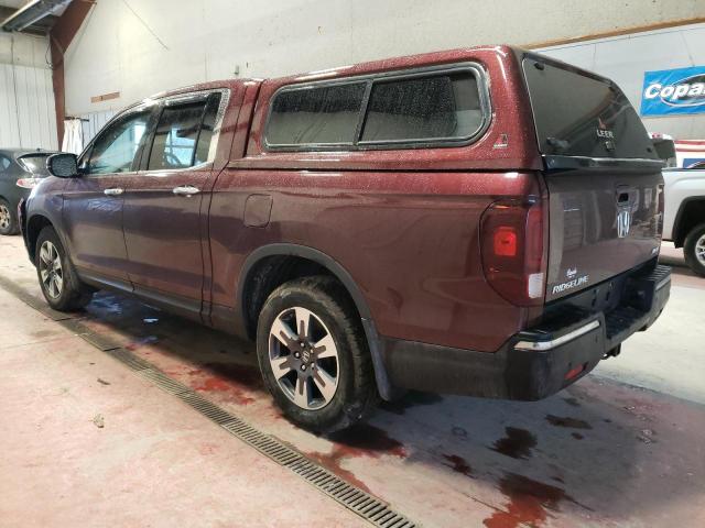 5FPYK3F76KB004732 - 2019 HONDA RIDGELINE RTL BURGUNDY photo 2