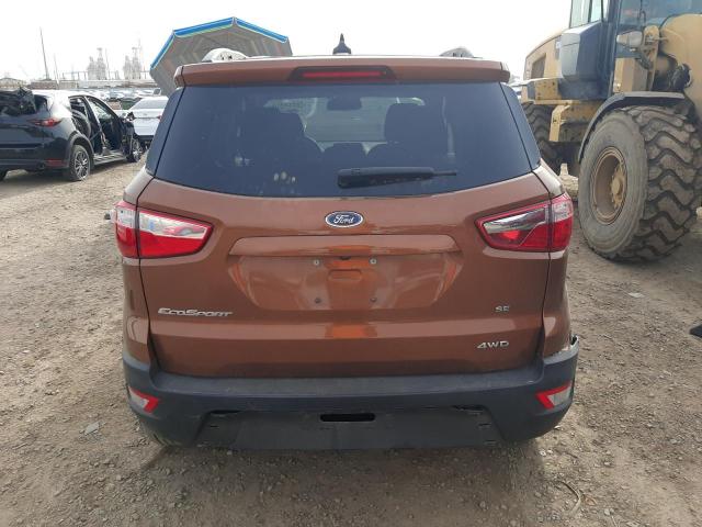 MAJ6P1UL0JC209650 - 2018 FORD ECOSPORT SE BROWN photo 6