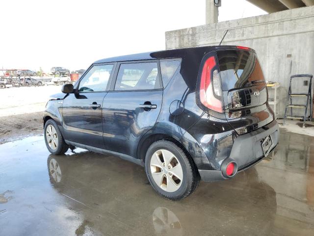 KNDJN2A20F7163930 - 2015 KIA SOUL BLACK photo 2