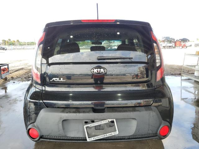 KNDJN2A20F7163930 - 2015 KIA SOUL BLACK photo 6