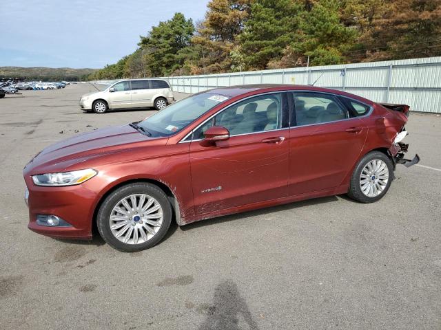 3FA6P0LU2ER125776 - 2014 FORD FUSION SE HYBRID RED photo 1