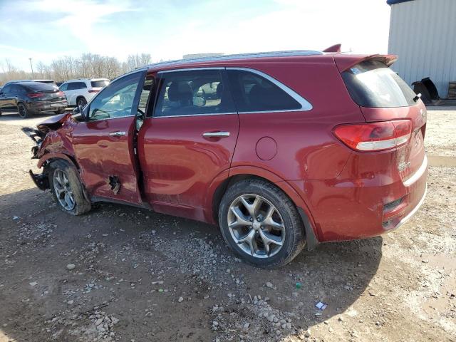 5XYPKDA52JG418727 - 2018 KIA SORENTO SX RED photo 2