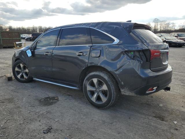 5FRYD4H24GB033274 - 2016 ACURA MDX CHARCOAL photo 2