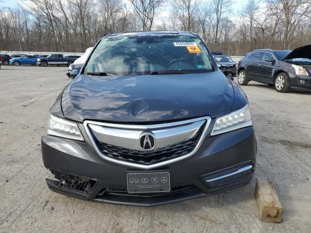 5FRYD4H24GB033274 - 2016 ACURA MDX CHARCOAL photo 5