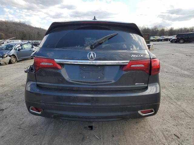 5FRYD4H24GB033274 - 2016 ACURA MDX CHARCOAL photo 6