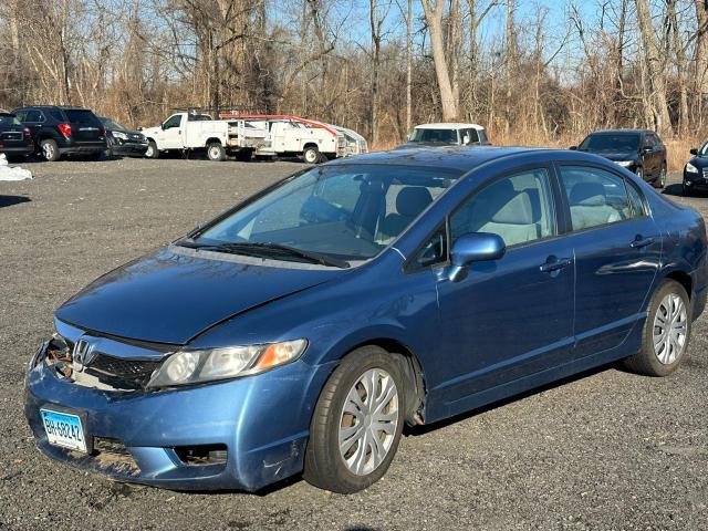 2HGFA16549H366022 - 2009 HONDA CIVIC LX BLUE photo 4