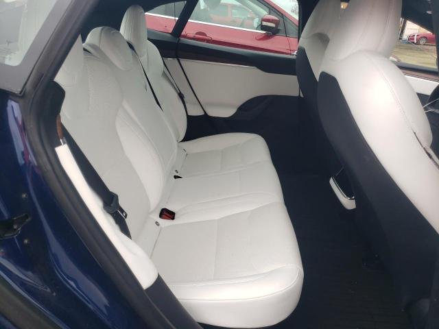 5YJSA1E52NF469437 - 2022 TESLA MODEL S ლურჯი ფოტო 10