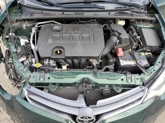 2T1BURHE9FC456840 - 2015 TOYOTA COROLLA L GREEN photo 11