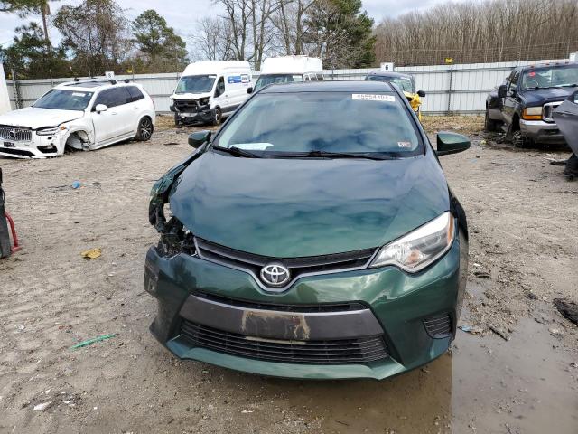 2T1BURHE9FC456840 - 2015 TOYOTA COROLLA L GREEN photo 5