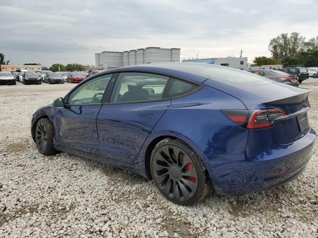 5YJ3E1EC9PF693086 - 2023 TESLA MODEL 3 BLUE photo 2