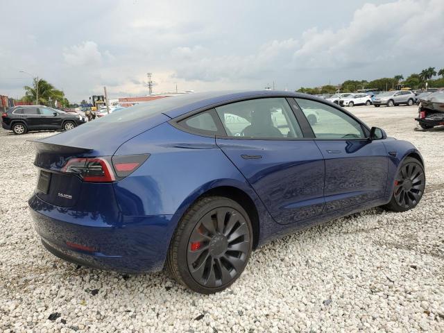 5YJ3E1EC9PF693086 - 2023 TESLA MODEL 3 BLUE photo 3