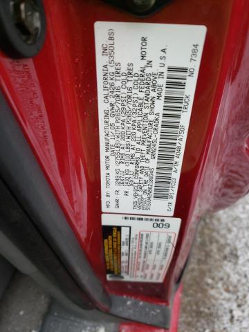 5TEUU42N86Z188345 - 2006 TOYOTA TACOMA ACCESS CAB Қызыл фото 13