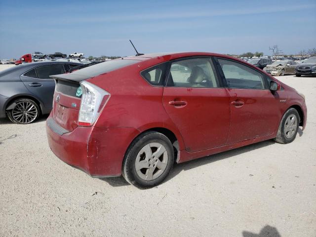 JTDKN3DU5A0173202 - 2010 TOYOTA PRIUS RED photo 3