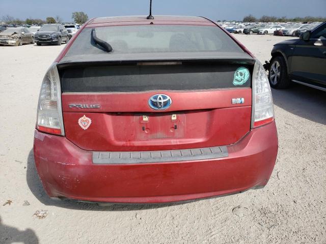 JTDKN3DU5A0173202 - 2010 TOYOTA PRIUS RED photo 6