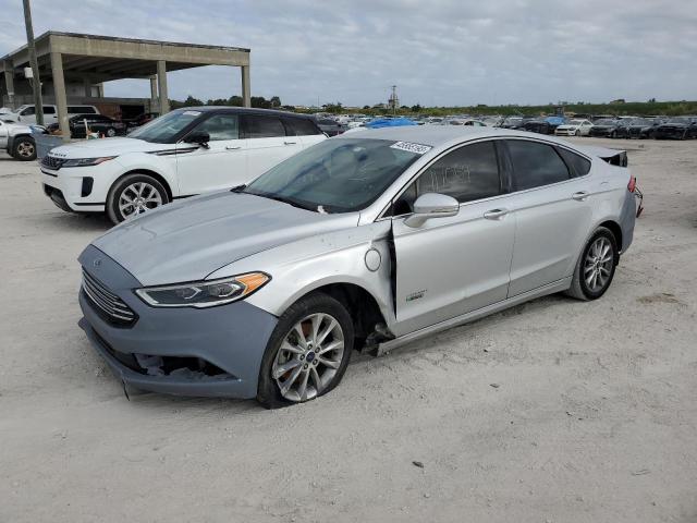 3FA6P0PU6HR303879 - 2017 FORD FUSION SE PHEV GRAY photo 1