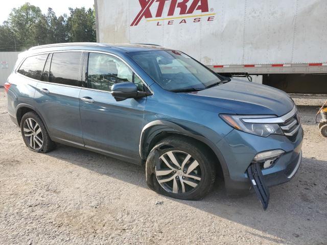 5FNYF5H96HB007145 - 2017 HONDA PILOT TOURING BLUE photo 4