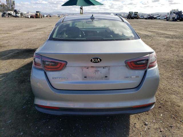 KNAGN4AD4E5076286 - 2014 KIA OPTIMA HYBRID SILVER photo 6