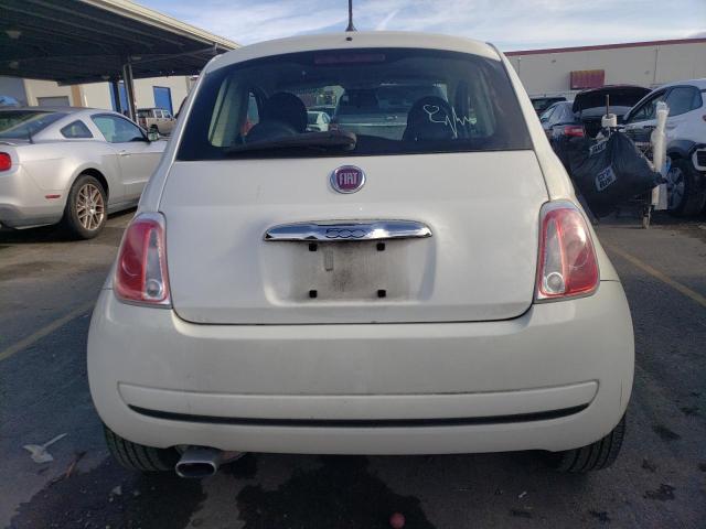 3C3CFFAR0FT695950 - 2015 FIAT 500 POP WHITE photo 6