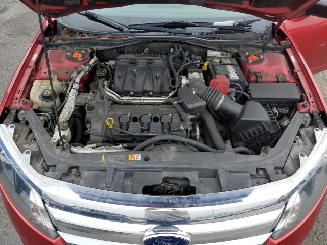 3FAHP0JG7BR226099 - 2011 FORD FUSION SEL RED photo 11