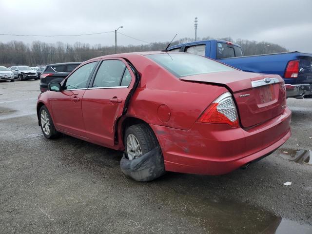 3FAHP0JG7BR226099 - 2011 FORD FUSION SEL RED photo 2