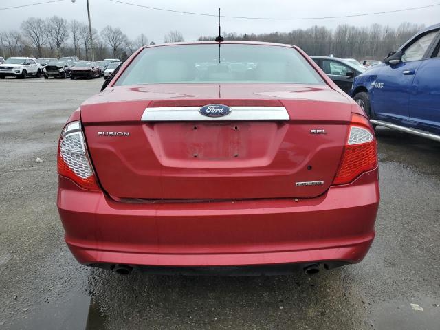 3FAHP0JG7BR226099 - 2011 FORD FUSION SEL RED photo 6