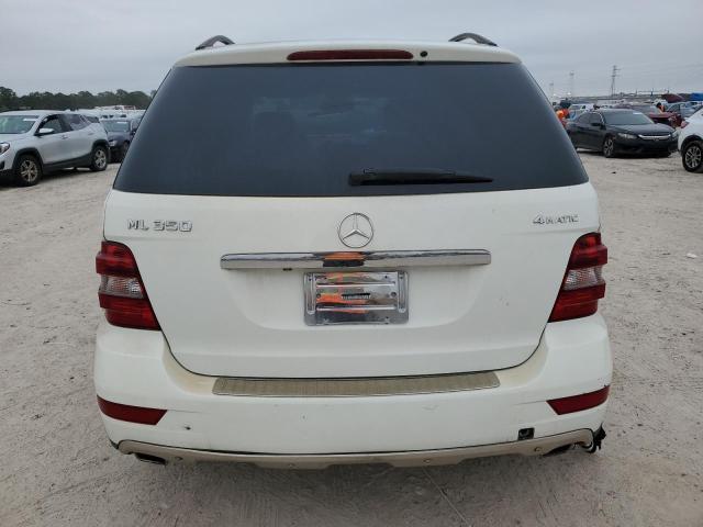 4JGBB8GB2BA736424 - 2011 MERCEDES-BENZ ML 350 4MATIC WHITE photo 6