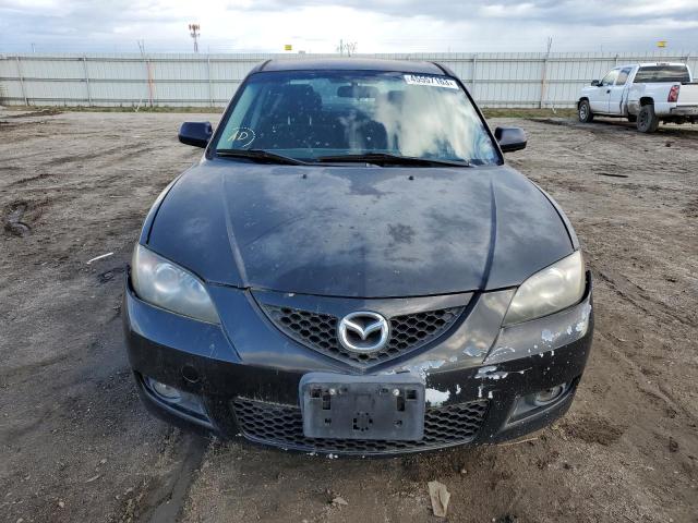 JM1BK32G981115376 - 2008 MAZDA MAZDA3 I BLACK photo 5