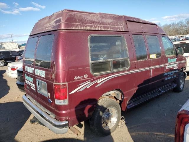 1FDNE24L84HB39030 - 2004 FORD ECONOLINE E250 VAN RED photo 3