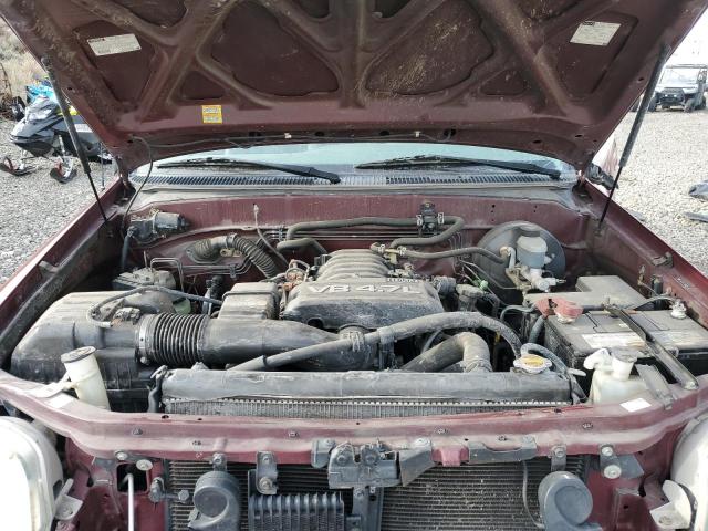 5TBBT44125S460154 - 2005 TOYOTA TUNDRA ACCESS CAB SR5 RED photo 11