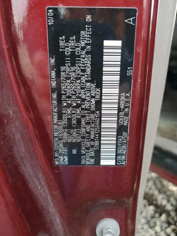 5TBBT44125S460154 - 2005 TOYOTA TUNDRA ACCESS CAB SR5 RED photo 13