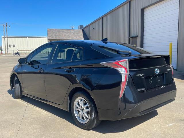 JTDKARFU3H3532857 - 2017 TOYOTA PRIUS BLACK photo 3