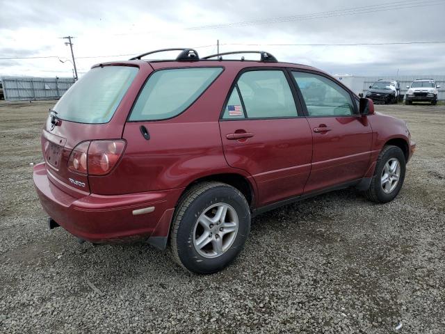 JT6HF10U0X0061487 - 1999 LEXUS RX 300 BURGUNDY photo 3