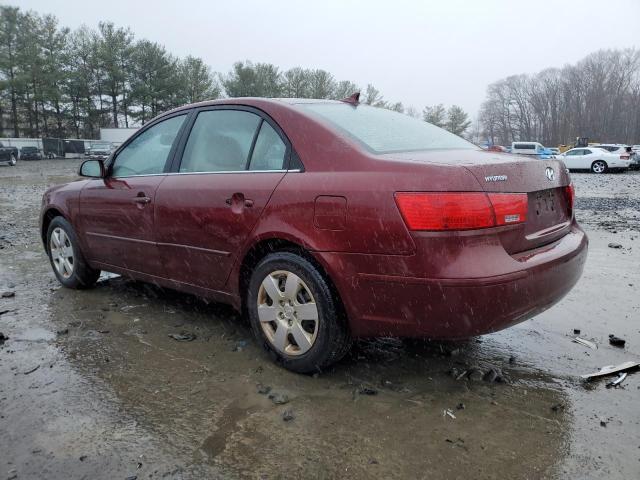 5NPET46C89H458584 - 2009 HYUNDAI SONATA GLS MAROON photo 2