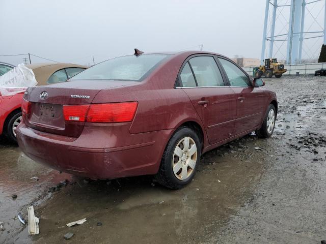 5NPET46C89H458584 - 2009 HYUNDAI SONATA GLS MAROON photo 3