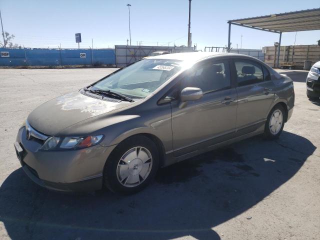 JHMFA36297S032136 - 2007 HONDA CIVIC HYBRID GRAY photo 1