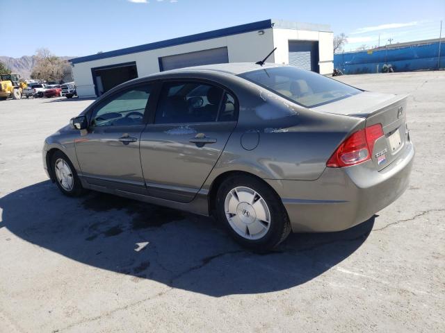 JHMFA36297S032136 - 2007 HONDA CIVIC HYBRID GRAY photo 2