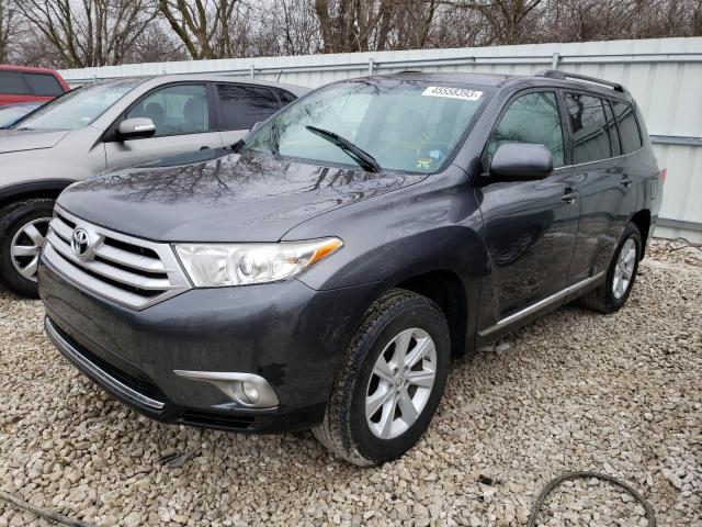 5TDBK3EH1CS101746 - 2012 TOYOTA HIGHLANDER BASE رمادي صورة 1