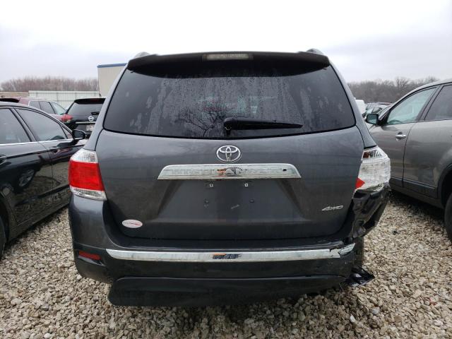 5TDBK3EH1CS101746 - 2012 TOYOTA HIGHLANDER BASE رمادي صورة 6
