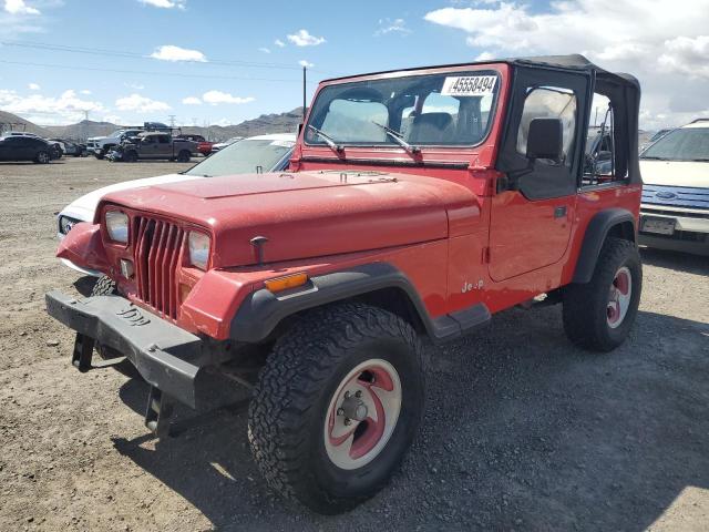 1J4FY19P1PP245667 - 1993 JEEP WRANGLER S RED photo 1