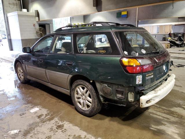 4S3BH675127614720 - 2002 SUBARU LEGACY OUTBACK AWP 绿色 照片 2