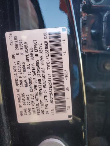 1HGCP26829A201117 - 2009 HONDA ACCORD EXL BLACK photo 12