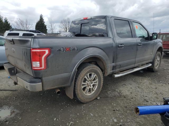 1FTEW1EP8FFA93145 - 2015 FORD F150 SUPERCREW GRAY photo 3