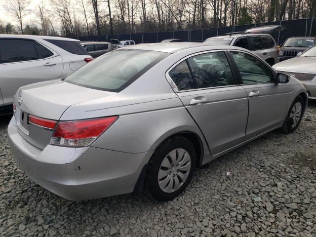 1HGCP2F37CA072948 - 2012 HONDA ACCORD LX SILVER photo 3