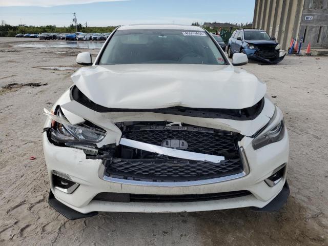 JN1EV7AP1KM515549 - 2019 INFINITI Q50 LUXE WHITE photo 5