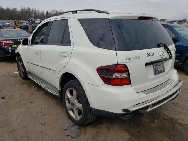 4JGBB86E68A423283 - 2008 MERCEDES-BENZ ML 350 WHITE photo 2